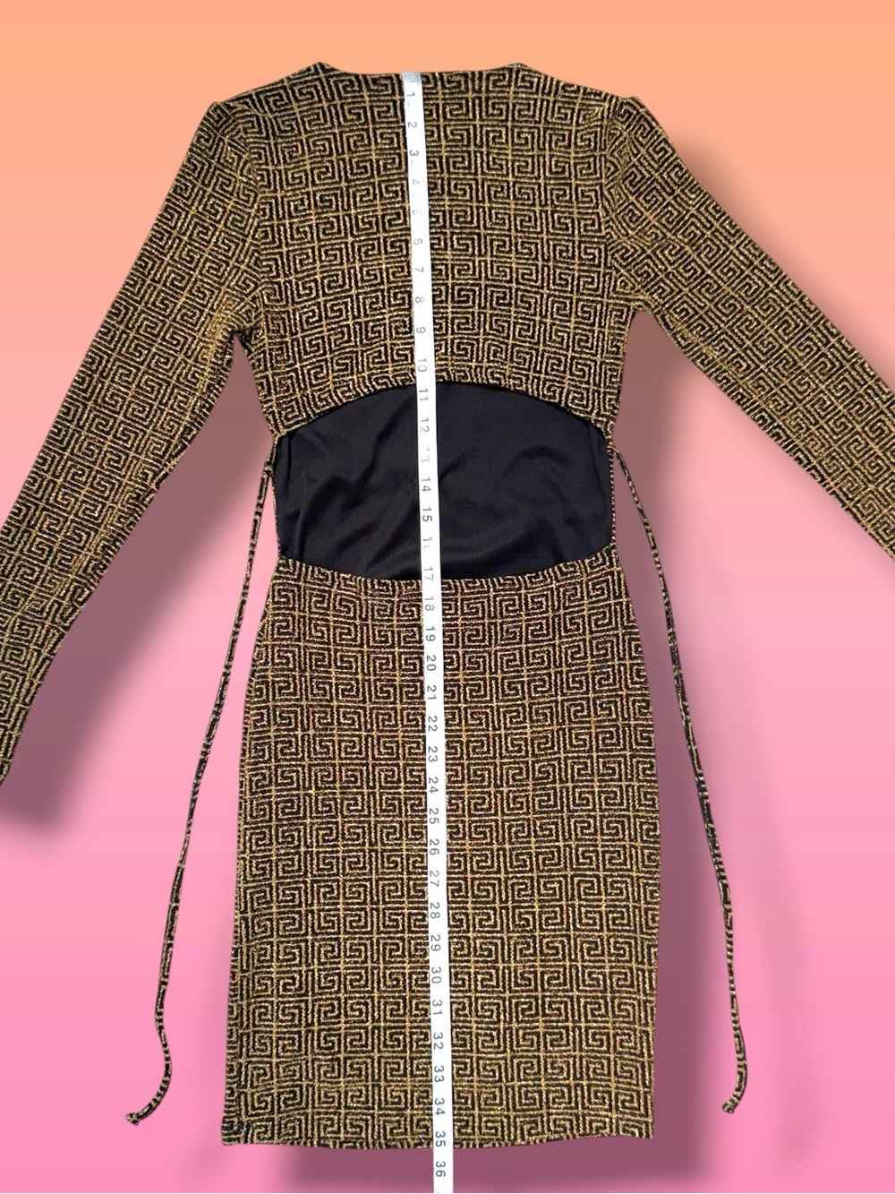 Madden Girl geometric metallic dress - Picture 7 of 9